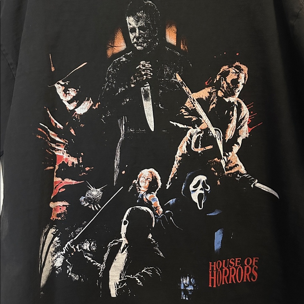 House of Horrors Black Graphic Tee